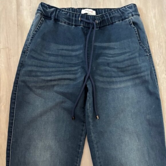 SkinnyGirl Denim Drawstring Joggers - size XS - Picture 2 of 4